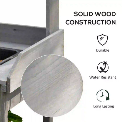 Potting Bench Table with Drawer, Removable Sink, Storage Shelves Potting Benches & Tables at Gallery Canada