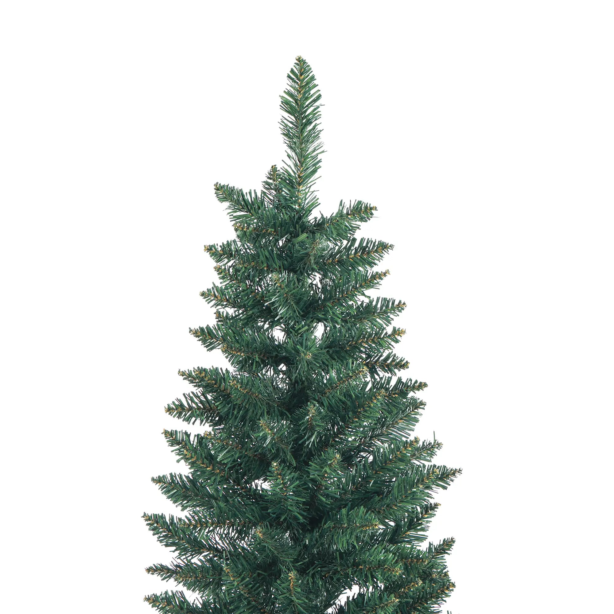 7ft Pencil Artificial Christmas Tree, 687 Branch Tips, Steel Base, Green Pencil Christmas Trees at Gallery Canada