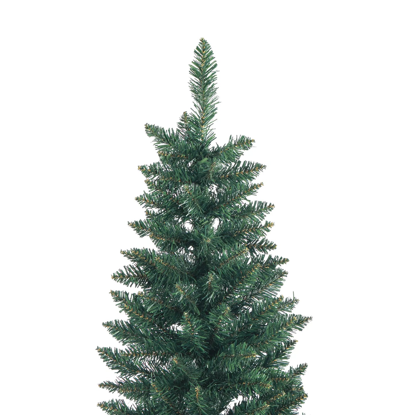 7ft Pencil Artificial Christmas Tree, 687 Branch Tips, Steel Base, Green Pencil Christmas Trees at Gallery Canada