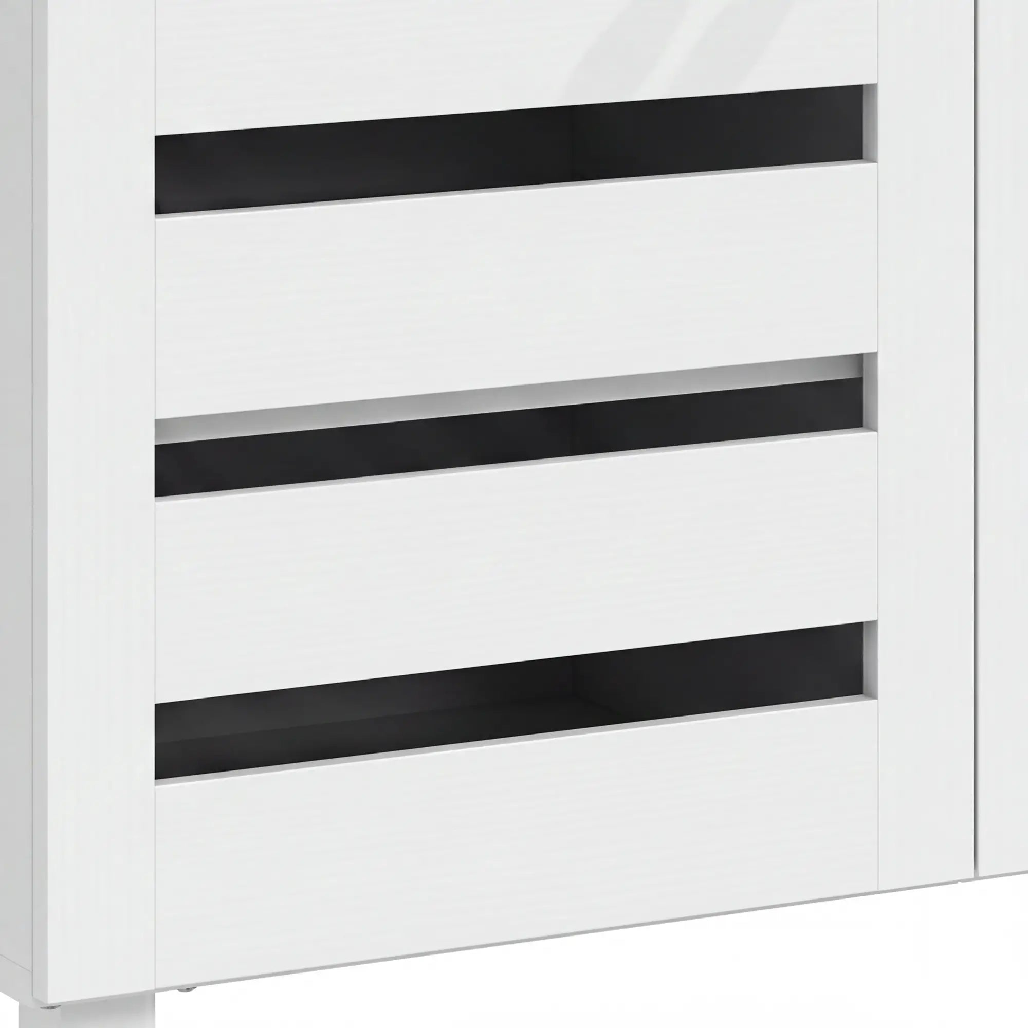3-Door Shoe Cabinet, 3-Tier Adjustable Shelves For 15 Pairs, White Shoe Storage Cabinets & Racks at Gallery Canada