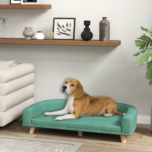 Dog Sofa for Large Dogs, Washable Cover, Anti-Slip Pads, Green