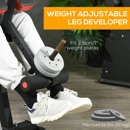 Adjustable Weight Bench With Squat Rack, Preacher Curl Pad, Leg Developer Weight Benches at Gallery Canada