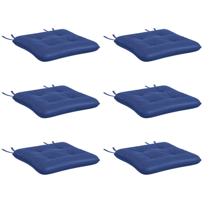 6-Piece Outdoor Patio Chair Cushions, Button Tufted, Dark Blue Patio Chair Cushions Dark Blue at Gallery Canada