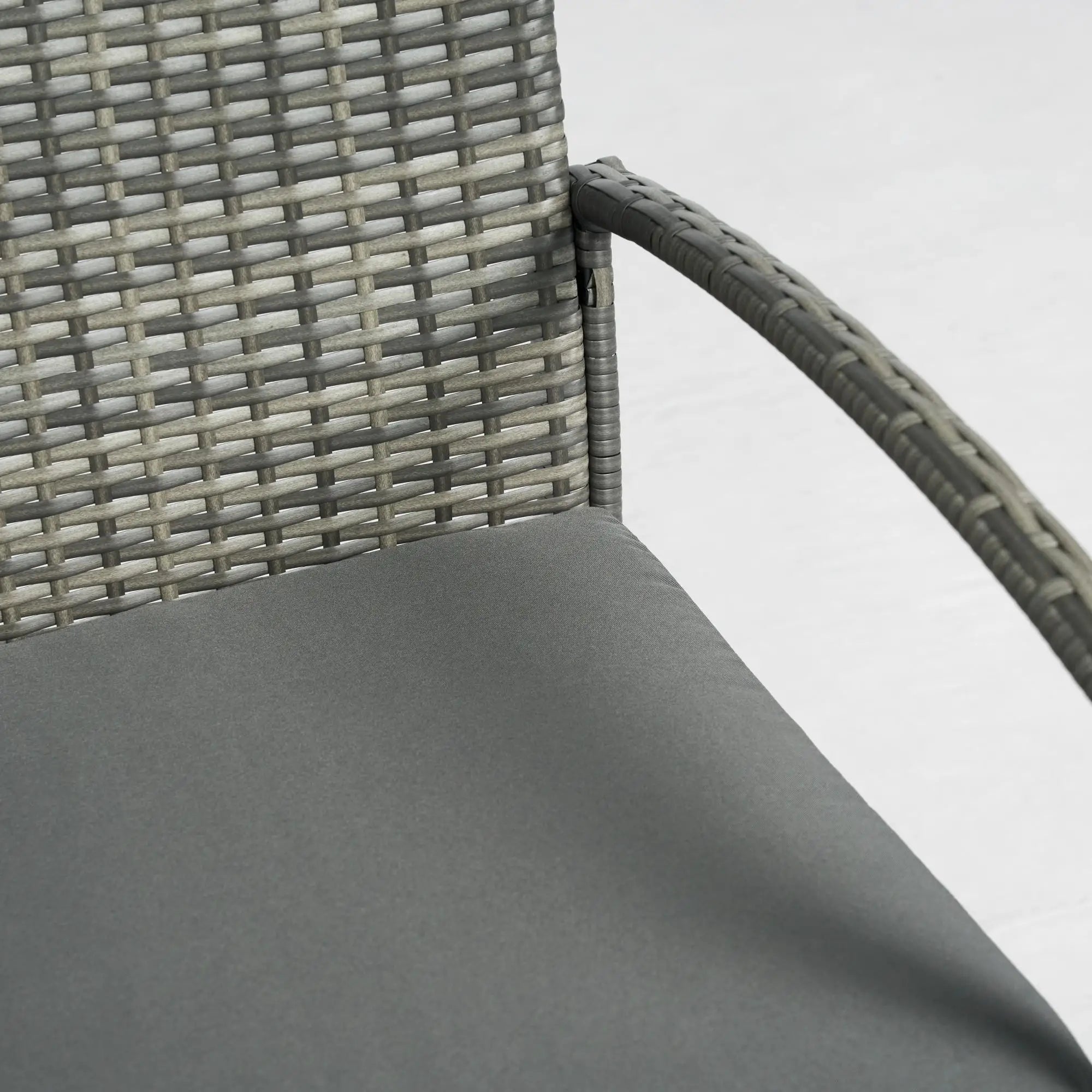 4-Piece Patio Furniture Set, Loveseat, 2 Armchairs, Coffee Table, Dark Grey Patio Furniture Sets at Gallery Canada