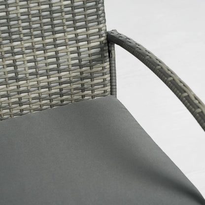 4-Piece Patio Furniture Set, Loveseat, 2 Armchairs, Coffee Table, Dark Grey Patio Furniture Sets at Gallery Canada