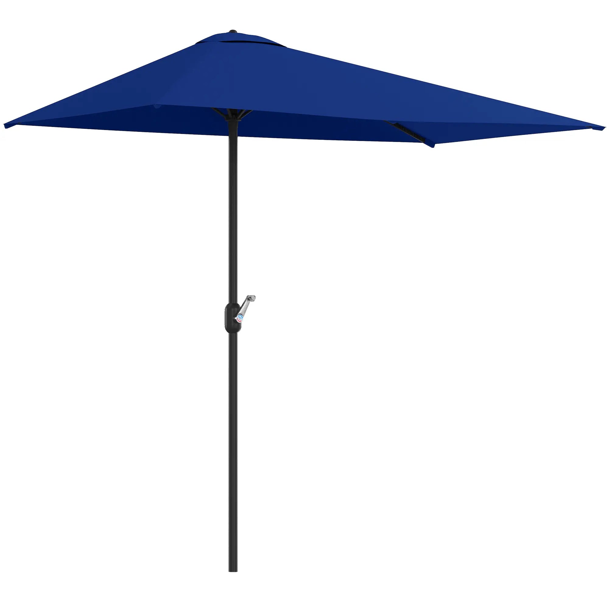 8ft Half Round Umbrella, Outdoor Balcony Parasol, Garden Sun Shade Half Round Umbrellas at Gallery Canada
