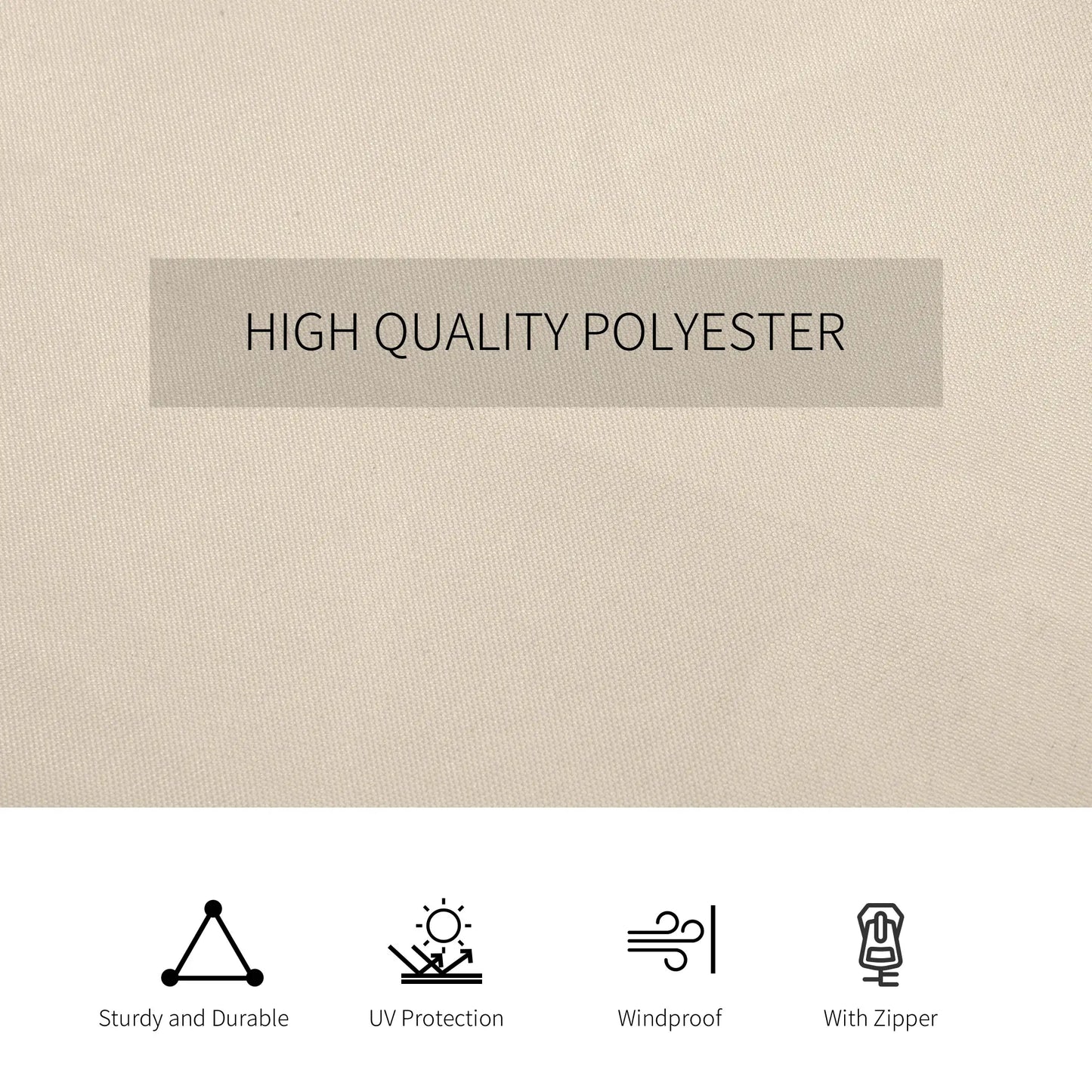 10' x 12' Gazebo Sidewall Set, 4 Panels, Hooks/C-Rings, Beige Gazebo Sidewalls at Gallery Canada