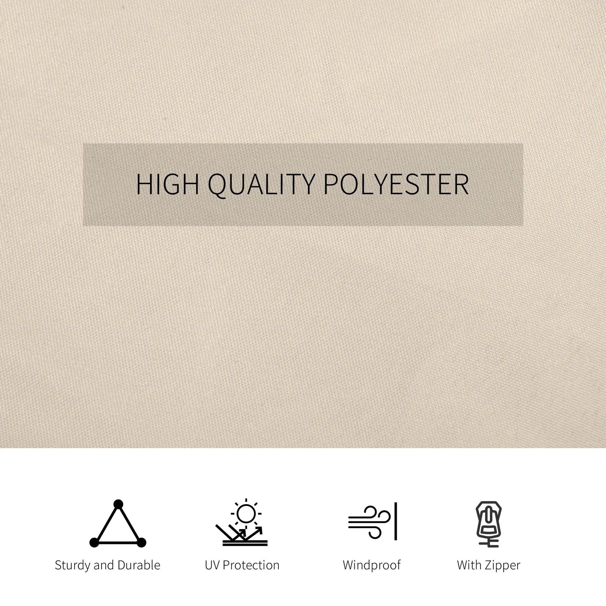 10' x 12' Gazebo Sidewall Set, 4 Panels, Hooks/C-Rings, Beige Gazebo Sidewalls at Gallery Canada