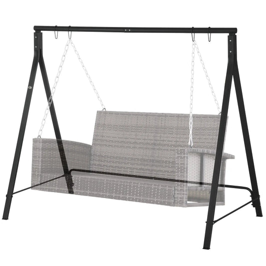 Metal Swing Stand, Hanging Chair Frame, 528 LBS, Black Hammock Stands Black at Gallery Canada