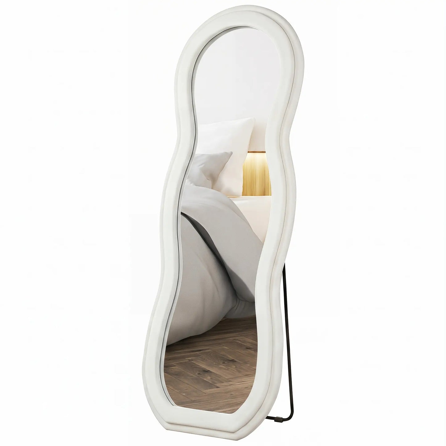 64" X 24" Full Length Mirror, Arched Velvet Frame