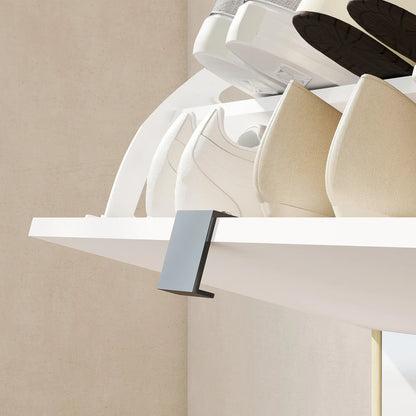 Narrow Shoe Cabinet, 4 Flip Drawers, Adjustable Shelves, Holds 20 Pairs, White Shoe Storage Cabinets & Racks at Gallery Canada