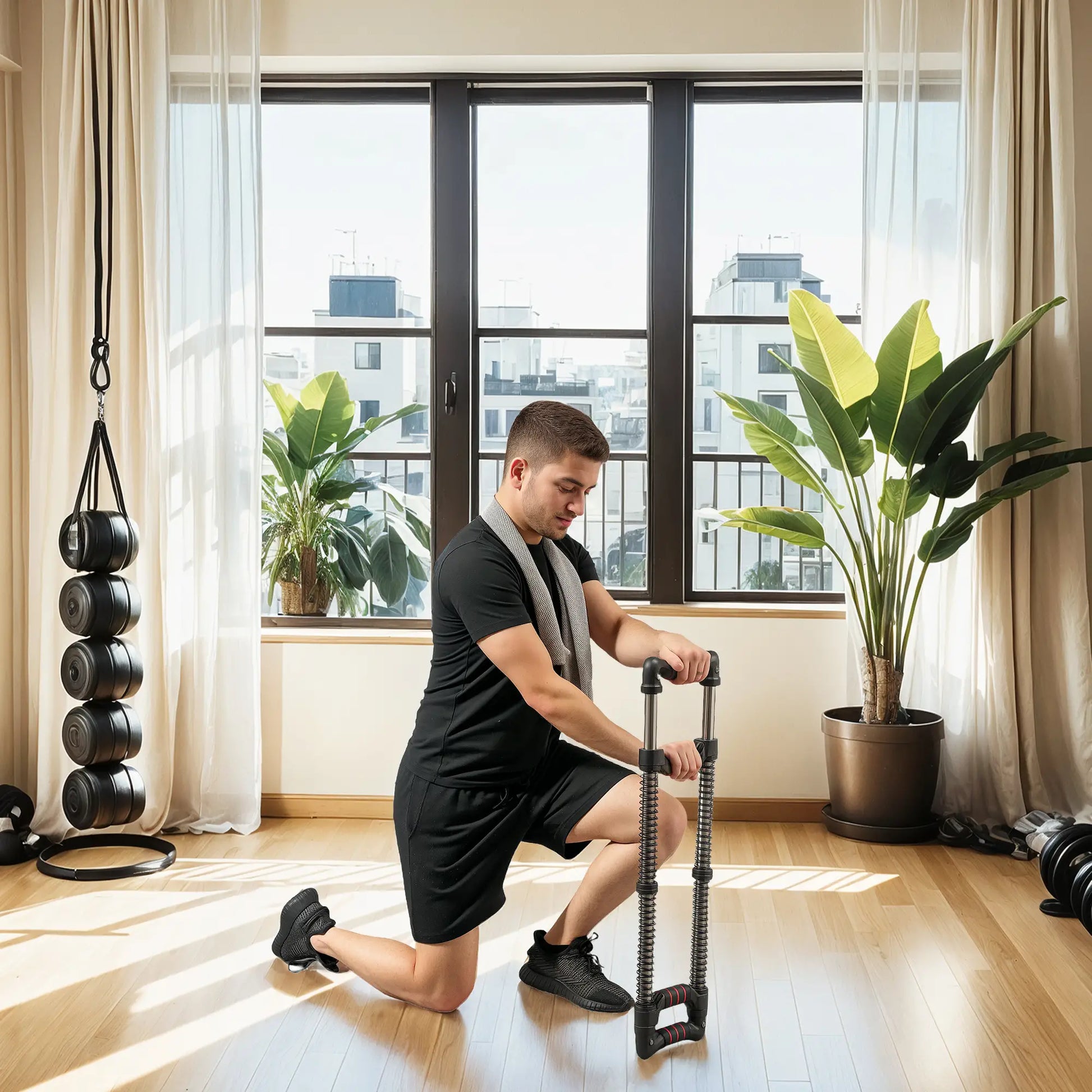 Chest Expander, Spring Exerciser 22-110 lbs, Home Gym, Office, Travel More-Strength Training Equipment at Gallery Canada