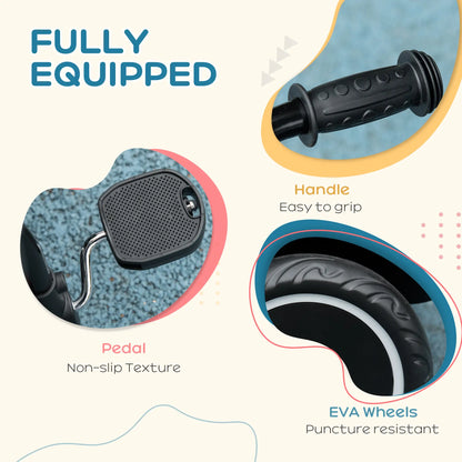 Tricycle for Toddlers 2-5 Years, Adjustable Seat, Black Tricycles for Kids at Gallery Canada