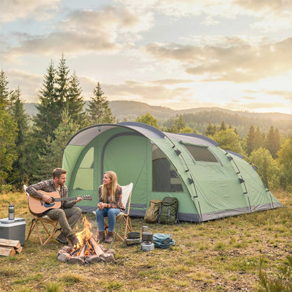 Large Family Tent, 2-4 Person, 4 Windows, Porch, Light Green Camping Tents at Gallery Canada