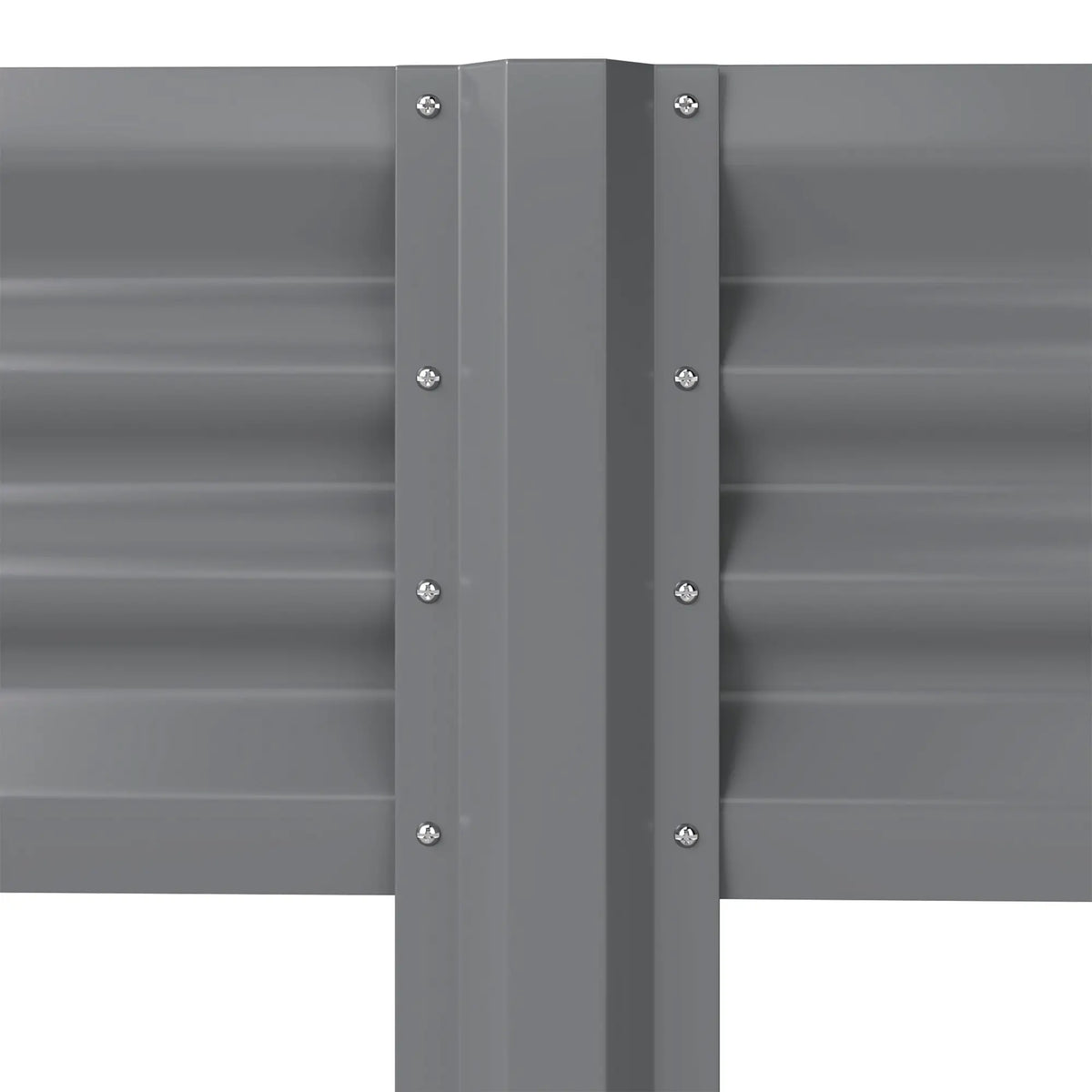 Lit de jardin surélevé avec étagère de rangement à pieds 31,5" Gris argenté, Gris argenté