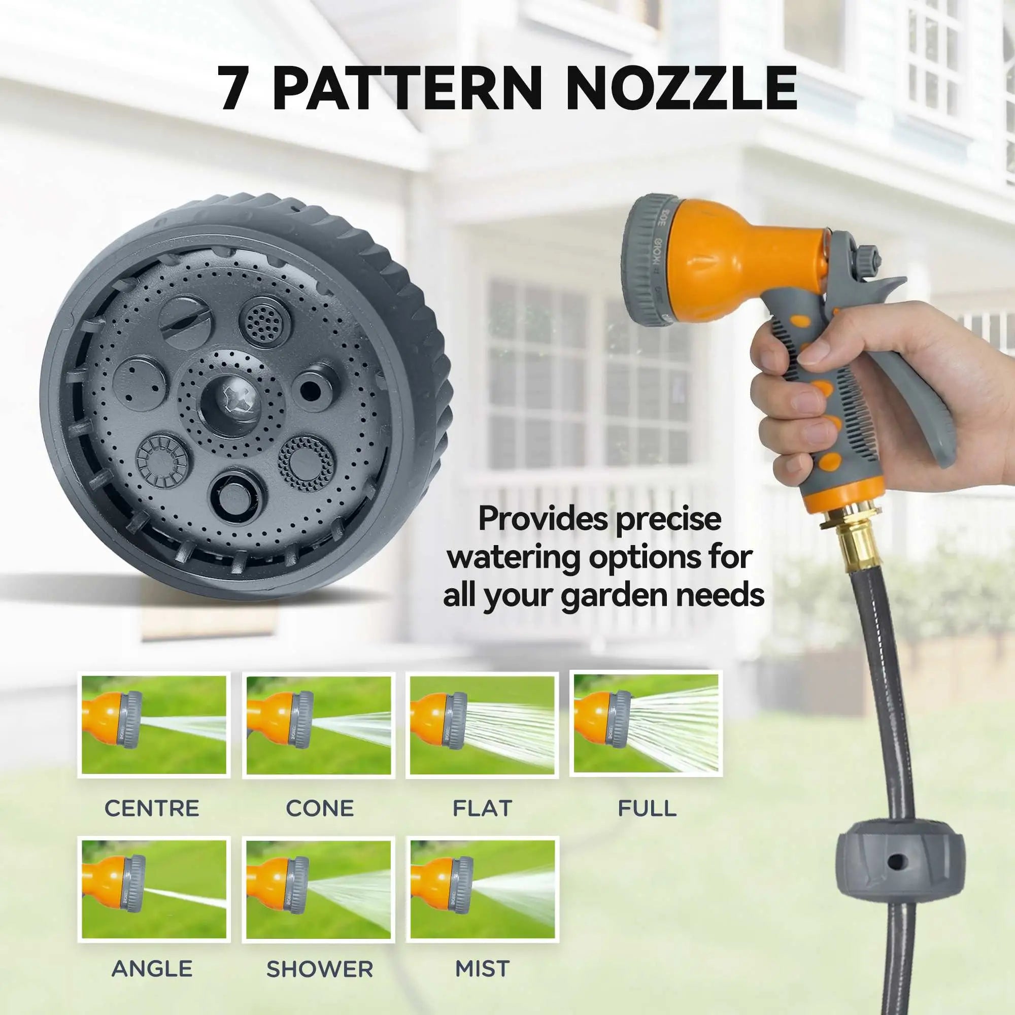 1/2 in x 100ft Wall Mounted Garden Hose Reel, Auto Rewind, Orange Garden Accessories at Gallery Canada