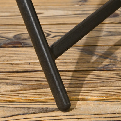 5-Piece Folding Rattan Patio Set, Table and 4 Chairs, Umbrella Hole, Tempered Glass Top, Dark Brown Patio Furniture Sets at Gallery Canada