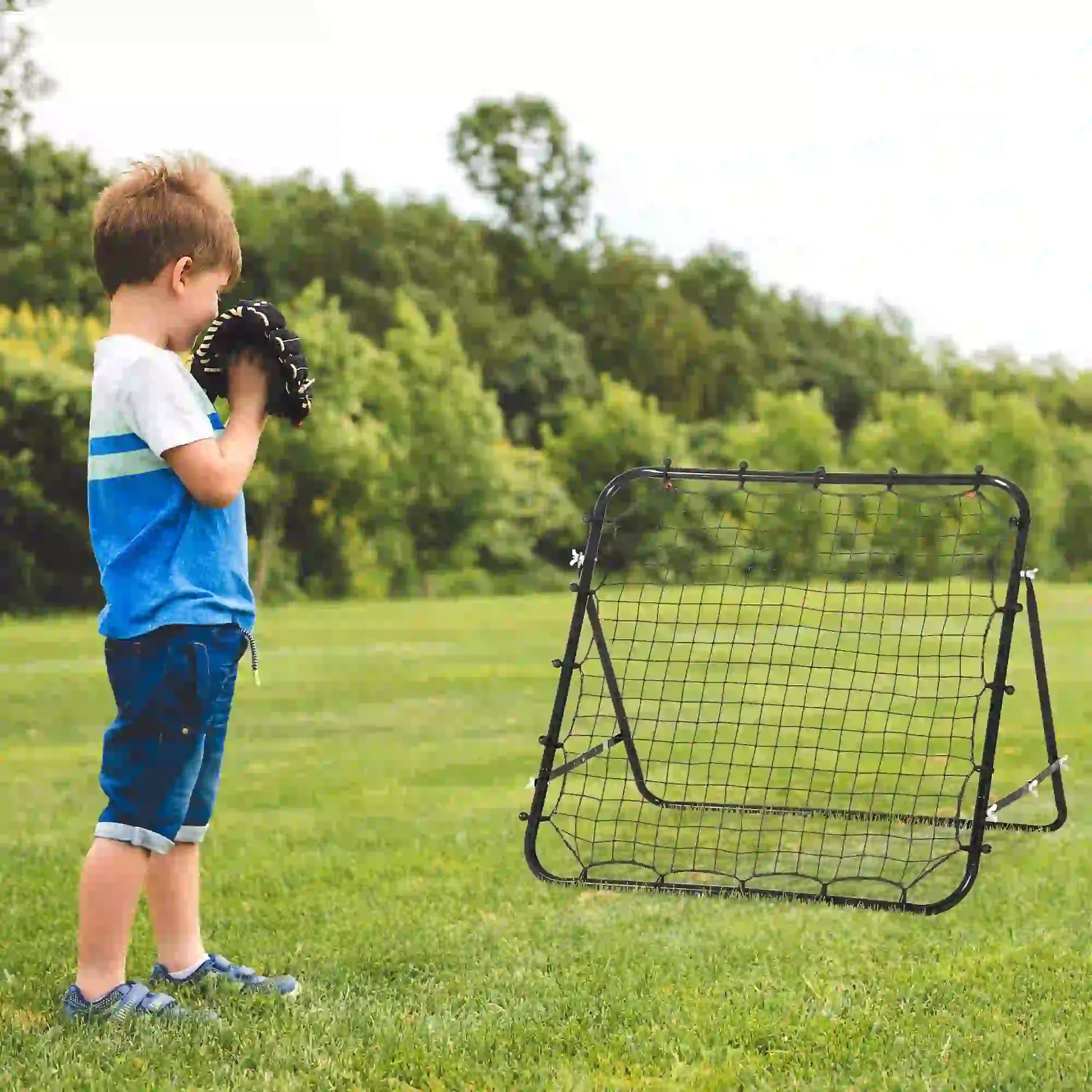 Volleyball Rebounder Net, Football Training Aid, Kickback Target, Black Football at Gallery Canada