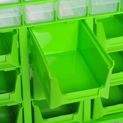 Plastic 39 Drawer Organizer, Wall Mount Storage Cabinet, 2, Green Tool Organizers at Gallery Canada