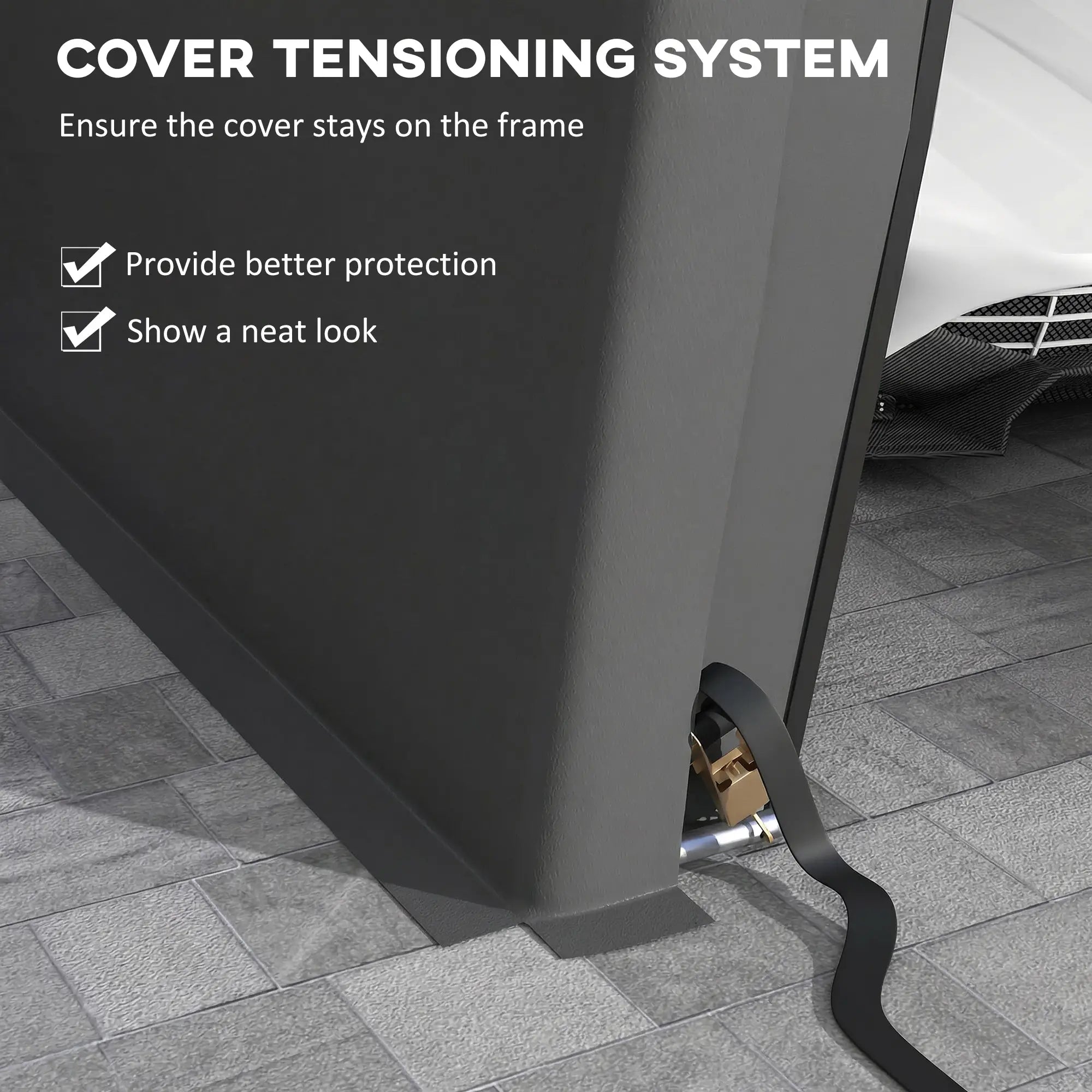 12' x 20' Portable Garage, Heavy Duty Carport, Dark Grey Car Shelters at Gallery Canada