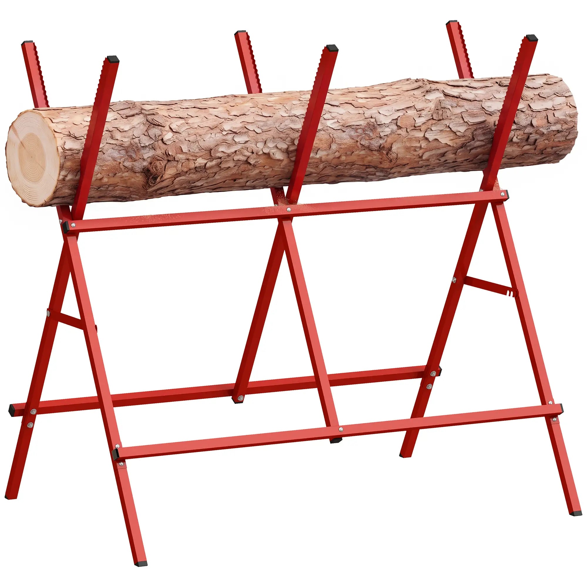 Foldable Saw Horse, Heavy Duty Cutting Stand, A-Frame Tool Organizers Red at Gallery Canada