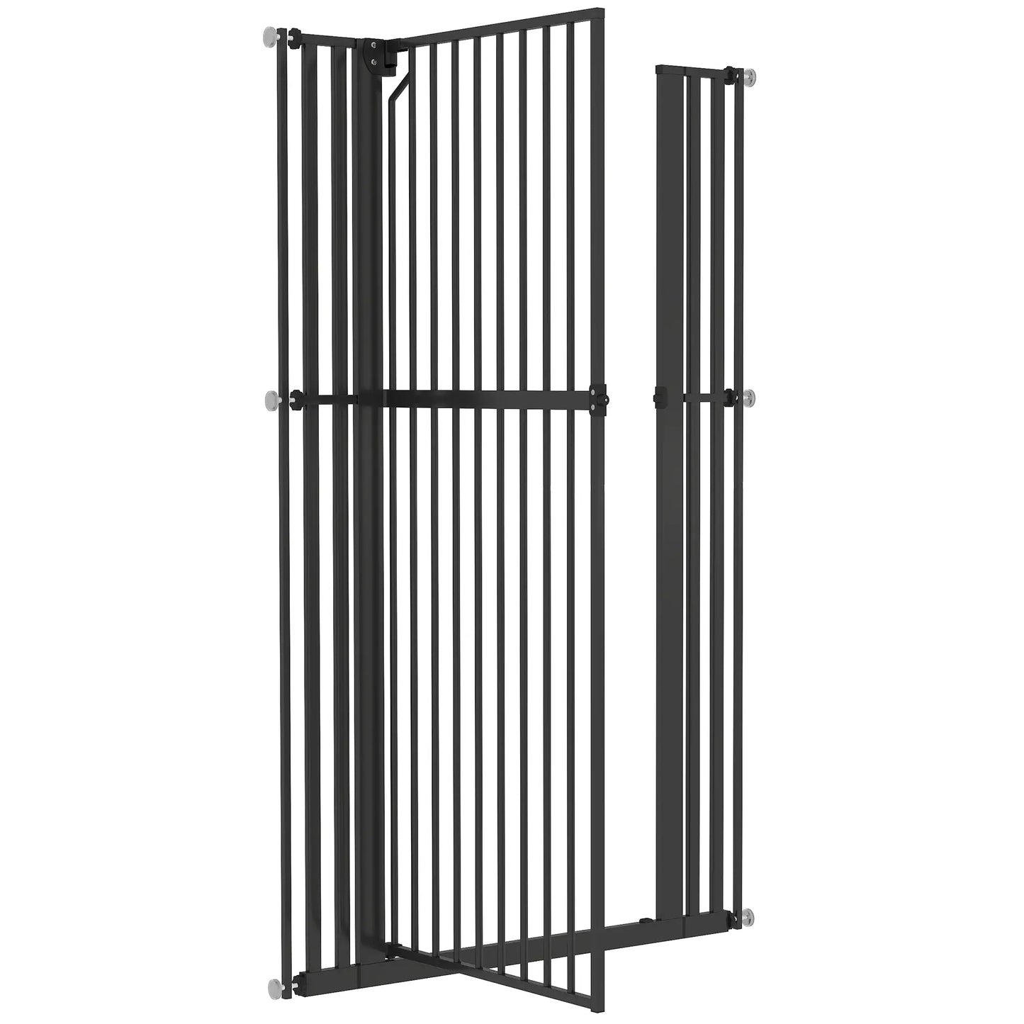 63" Extra Tall Pet Gate, 30-41" Wide Adjustable, Pressure Mounted