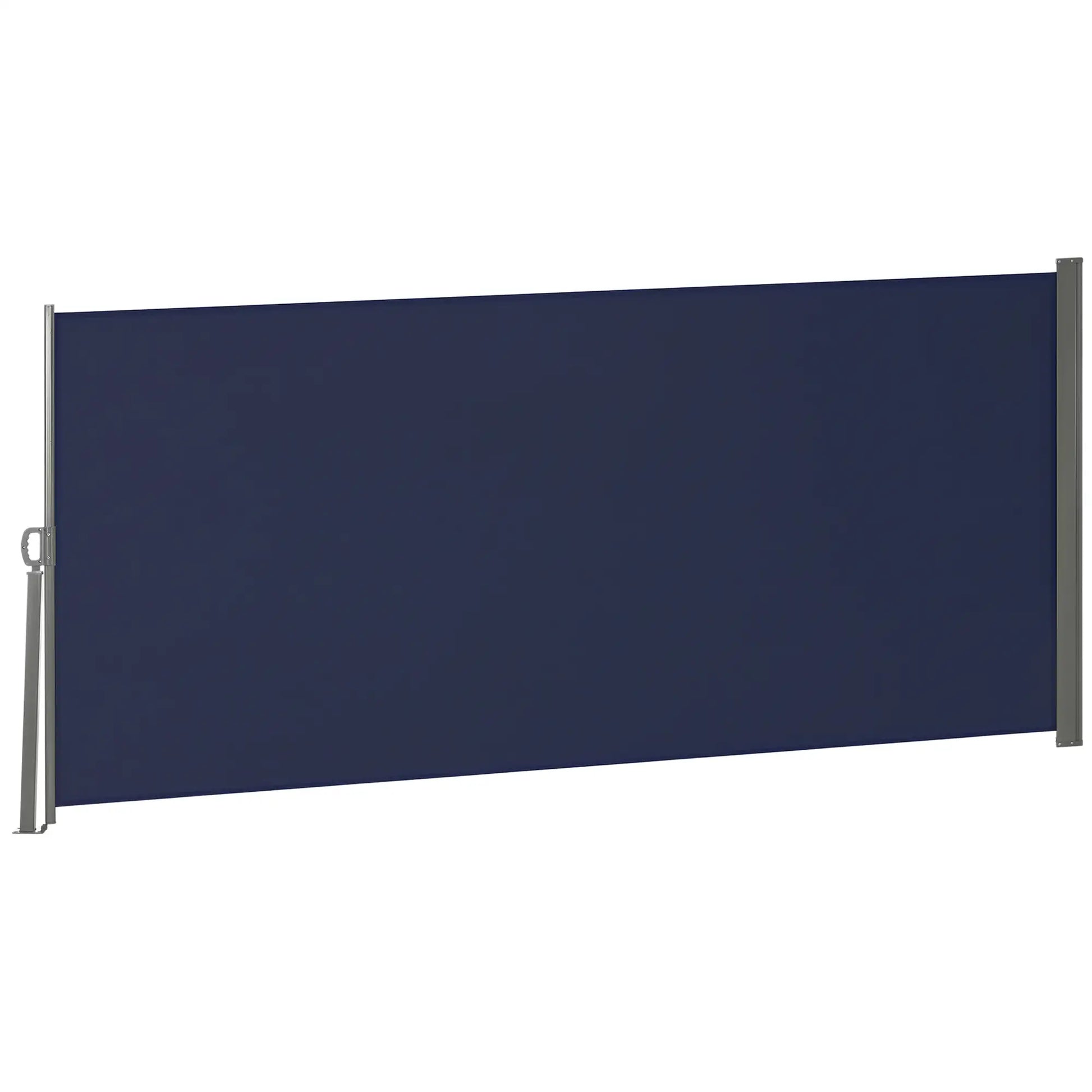 118" x 63" Outdoor Folding Privacy Screen, UV Wind Resistant, Dark Blue Side Awnings at Gallery Canada