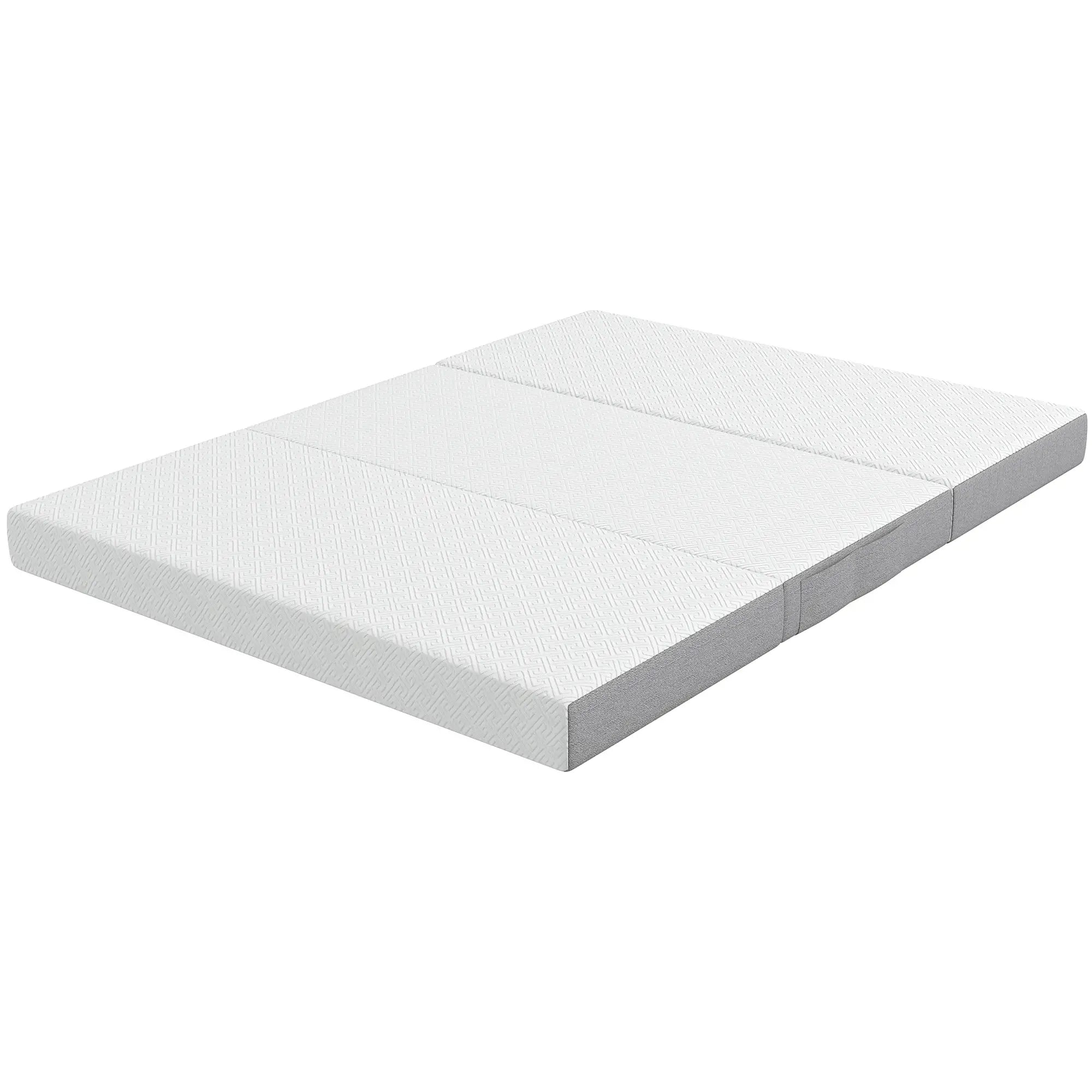 Foldable Queen Mattress, 6 Inch Tri Fold Memory Foam, Washable Cover Mattresses Multi Colour at Gallery Canada