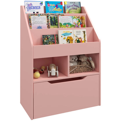 Kids Bookcase with Storage Drawer, for Classroom, Bedroom, Pink Baby & Kids Storage at Gallery Canada