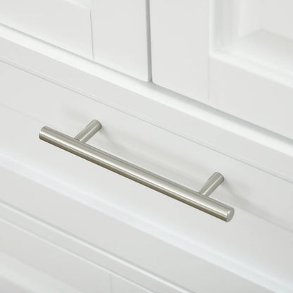 72" Kitchen Pantry Cabinet, 4-Door with Drawer, Adjustable Shelves, White Kitchen Pantry Cabinets at Gallery Canada