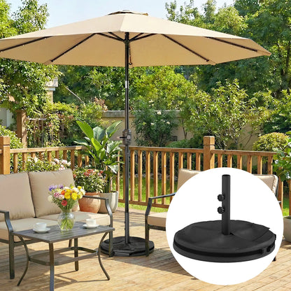 Portable Outdoor Umbrella Stand, 1.4"/1.5"/1.9" Pole Base, Black Umbrella Bases at Gallery Canada