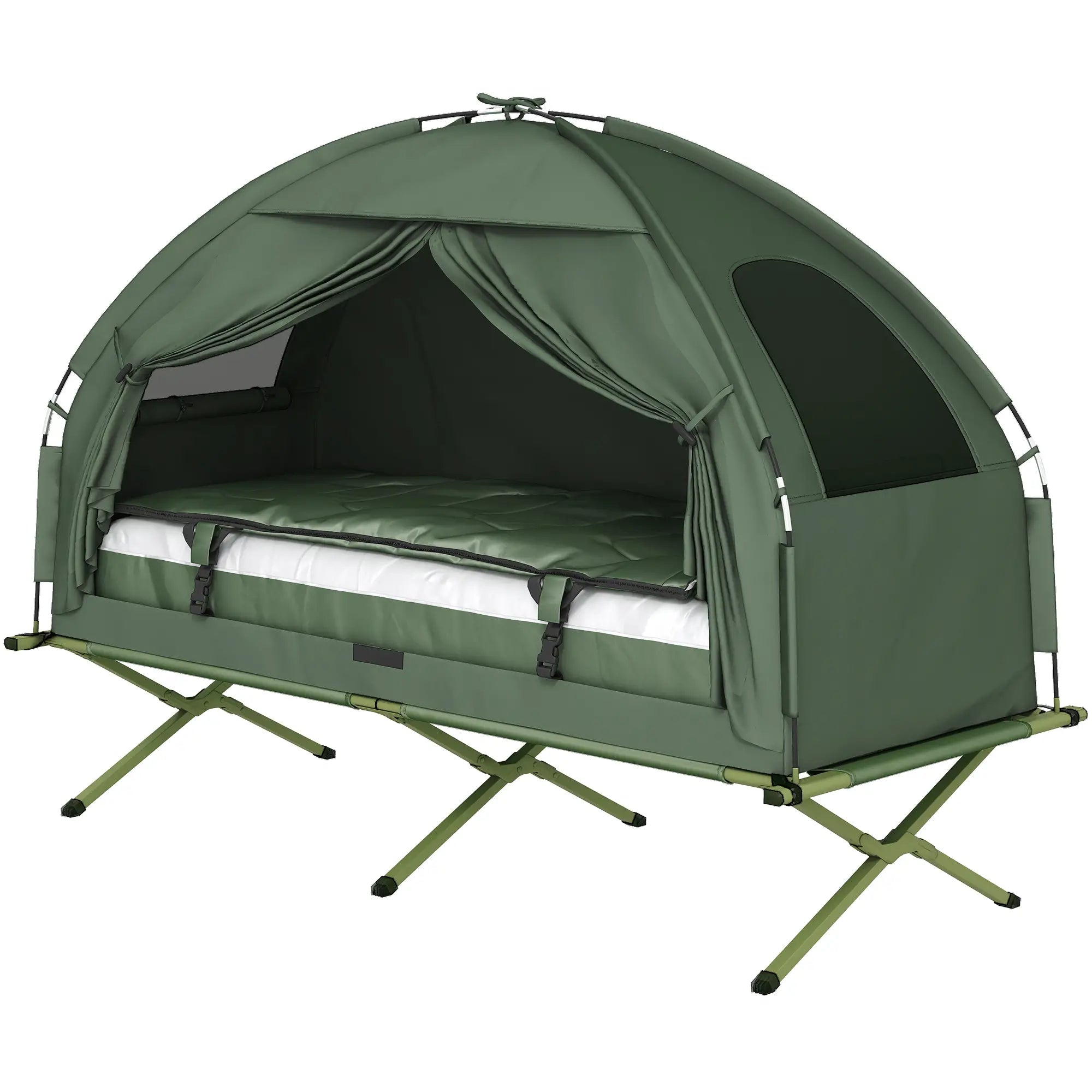 Portable Hiking Tent Camping Bed Cot Combo with Sleep Bag Mattress Camping Tents at Gallery Canada