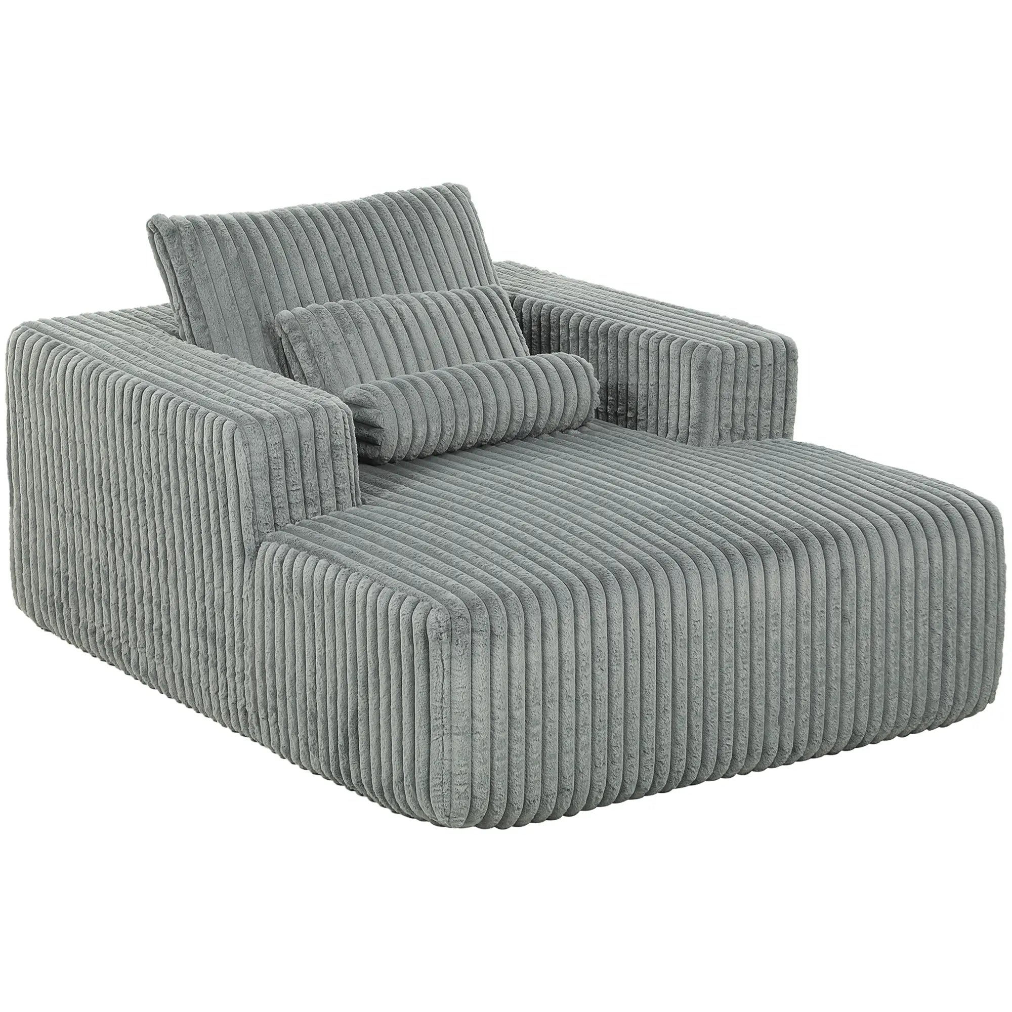 Sofa Bed, Sleeper Chair Bed, Single, Grey Single Sofas Grey at Gallery Canada