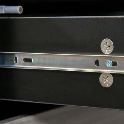 Modern Kitchen Sideboard, Coffee Bar Cabinet with 2 Drawers, Black Bar Cabinets at Gallery Canada