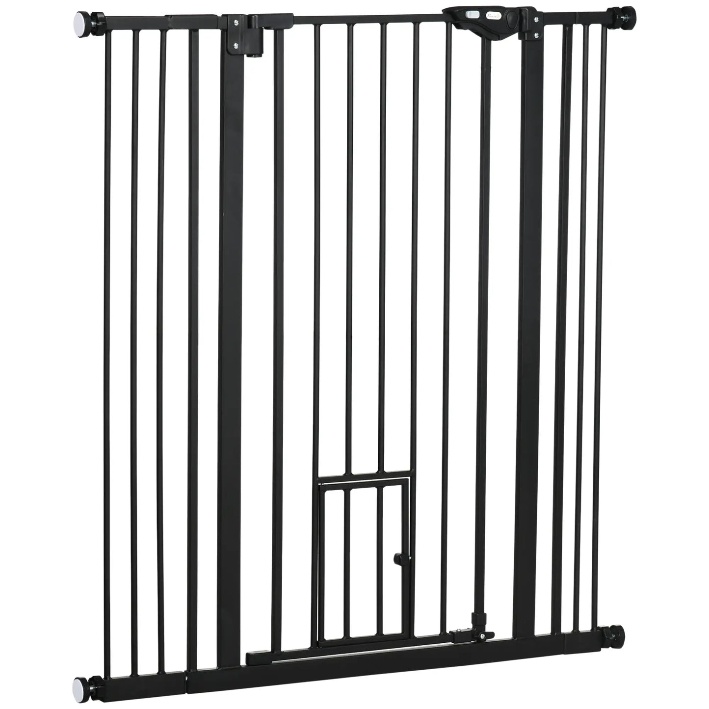 41" Easy Open Indoor Dog Gates for Doorways, House, Stair - Black Houses, Kennels & Pens Black at Gallery Canada