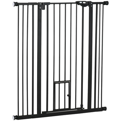 41" Easy Open Indoor Dog Gates for Doorways, House, Stair - Black Houses, Kennels & Pens Black at Gallery Canada