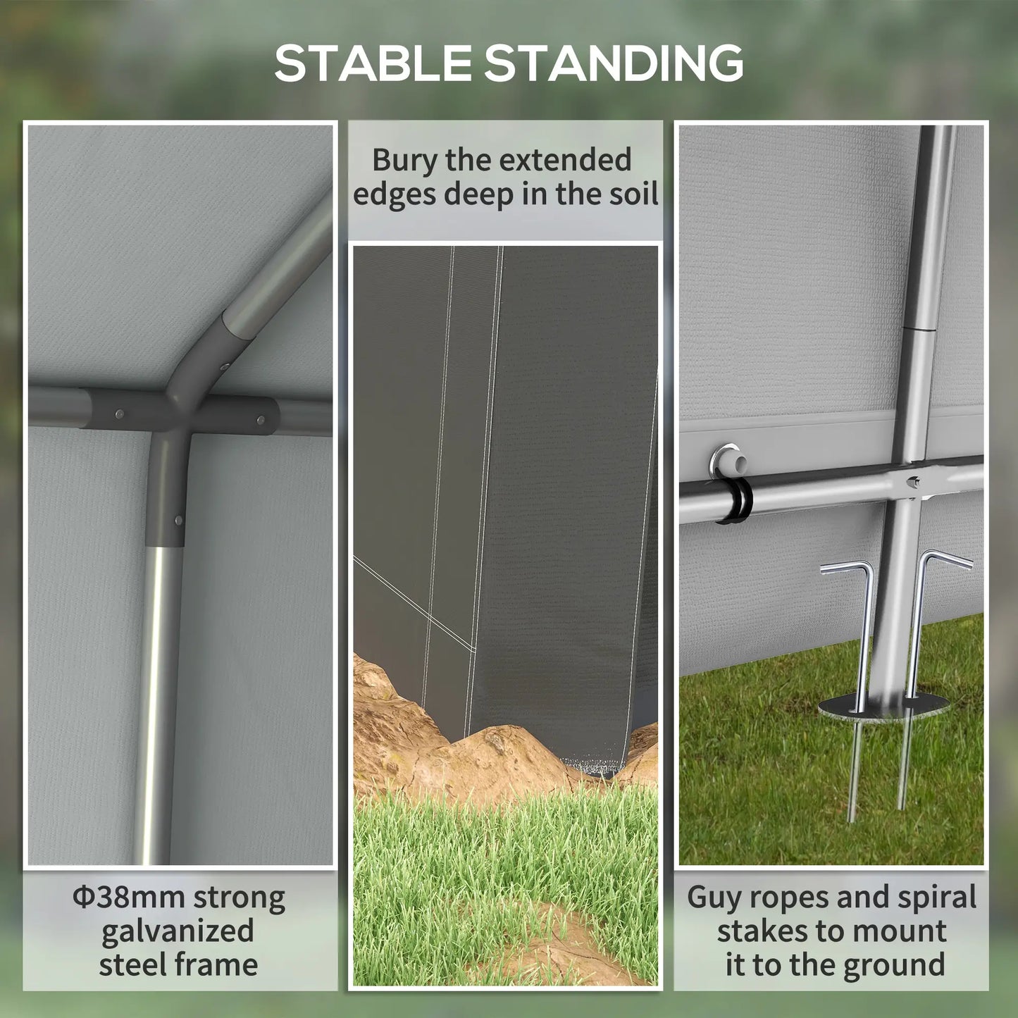 7' x 12' Outdoor Storage Shed, Portable Garage, Roll-up Door, Dark Grey Car Shelters at Gallery Canada