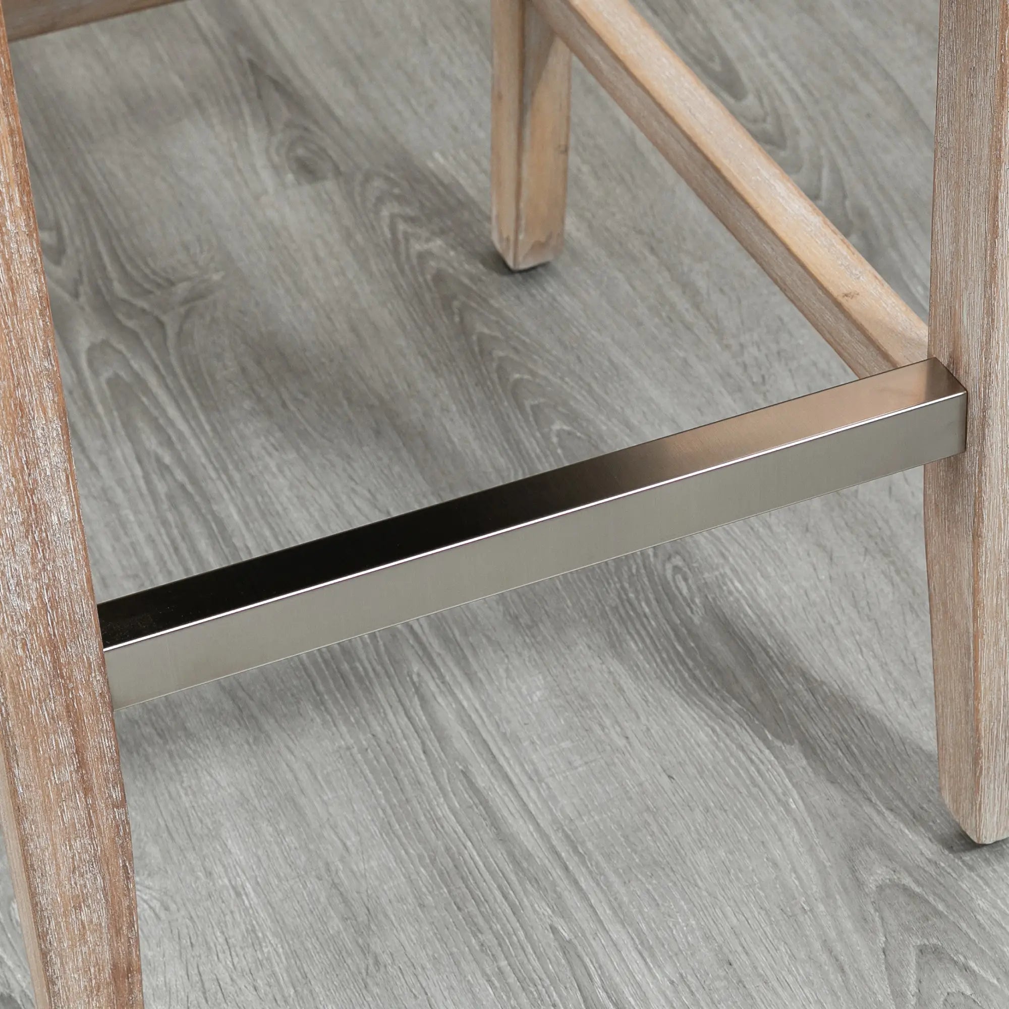 Counter Height Bar Stools Set of 2, Upholstered, Beige Bar Stools at Gallery Canada