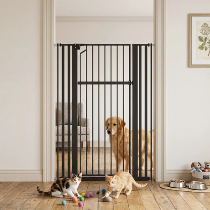 55" Extra Tall Pet Gate, 30-41" Wide, Adjustable, Pressure Mounted