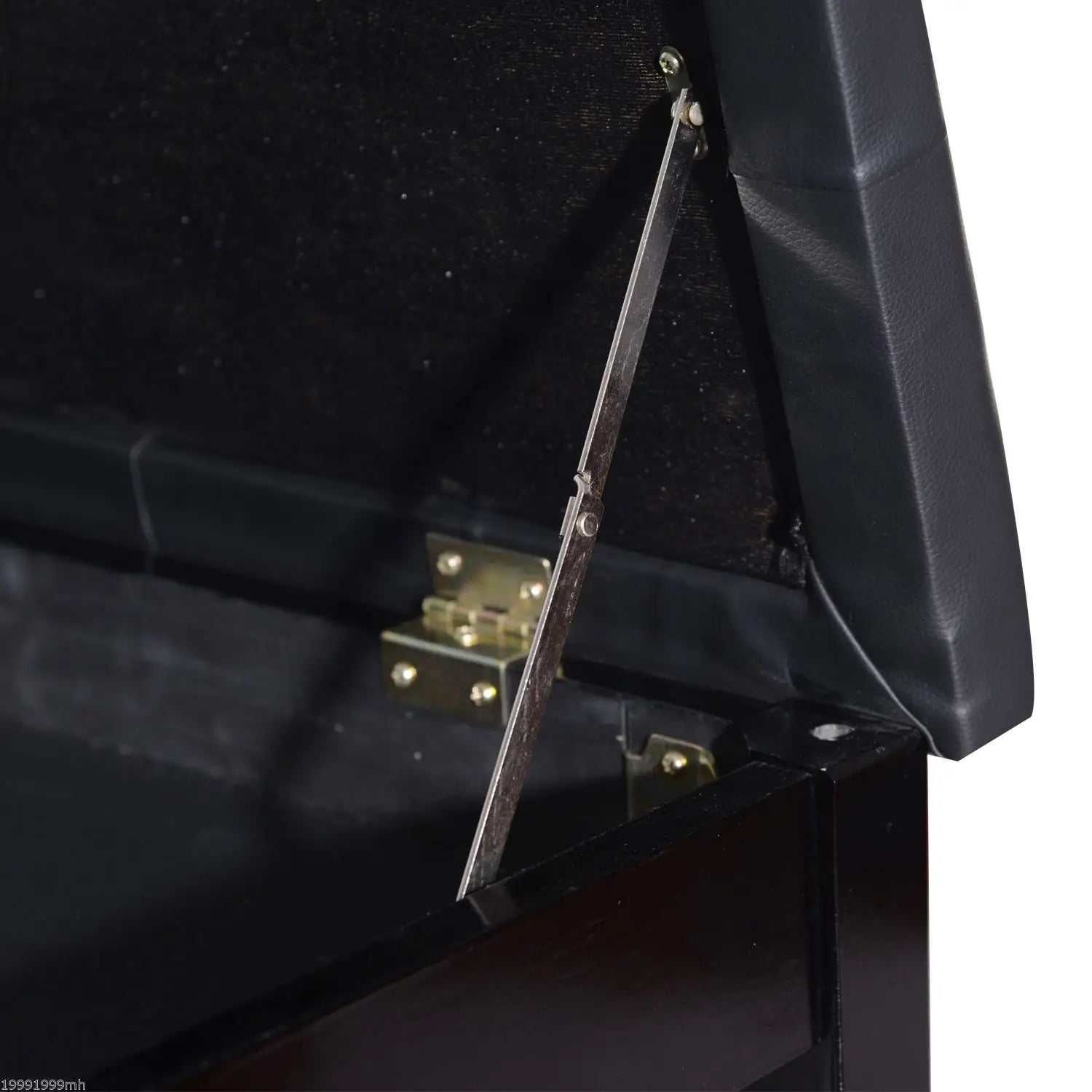 30 Piano Bench, Padded Cushion, Storage, Faux Leather, Black Piano Benches at Gallery Canada