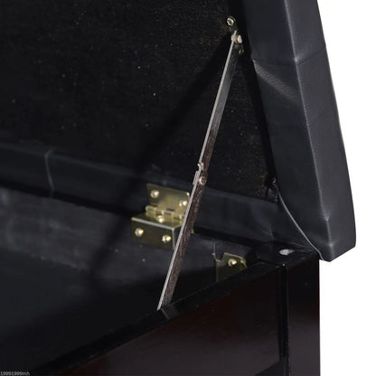 30 Piano Bench, Padded Cushion, Storage, Faux Leather, Black Piano Benches at Gallery Canada