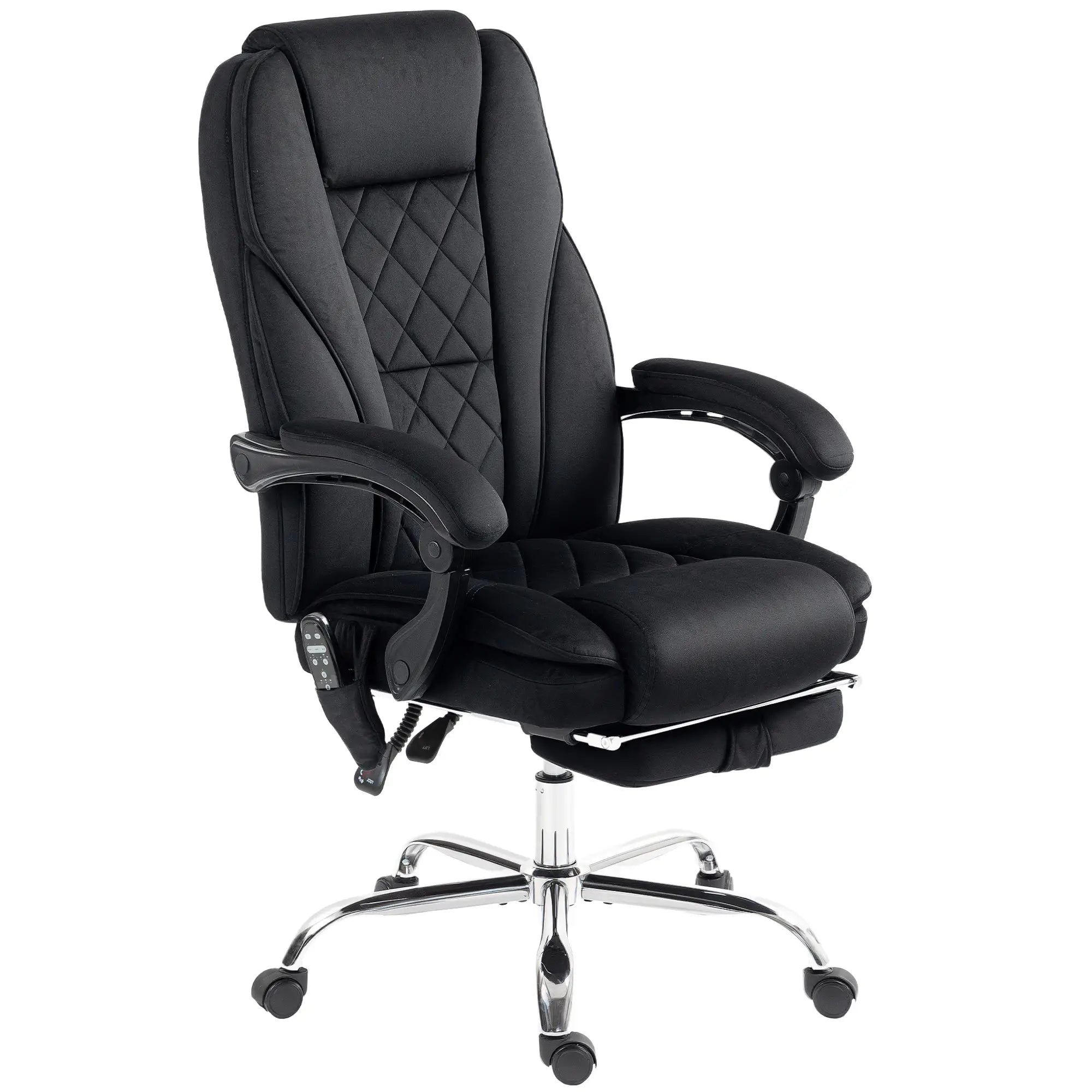 Reclining Massage Office Chair, Black Massage Chairs Black at Gallery Canada