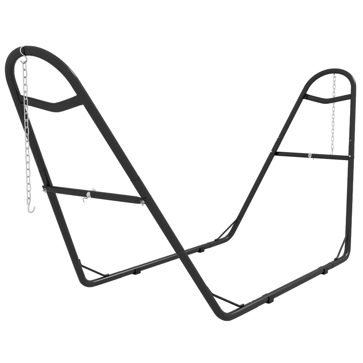 10.3Ft Adjustable Hammock Stand, Fits 9-14Ft, 450Lbs, Black Hammock Stands at Gallery Canada