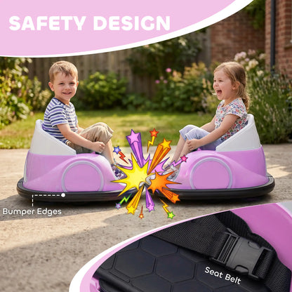 12V Bumper Car, 360 Remote Control, Lights Music Horn, 1.5-5 Years, Pink Electric Toy Cars at Gallery Canada