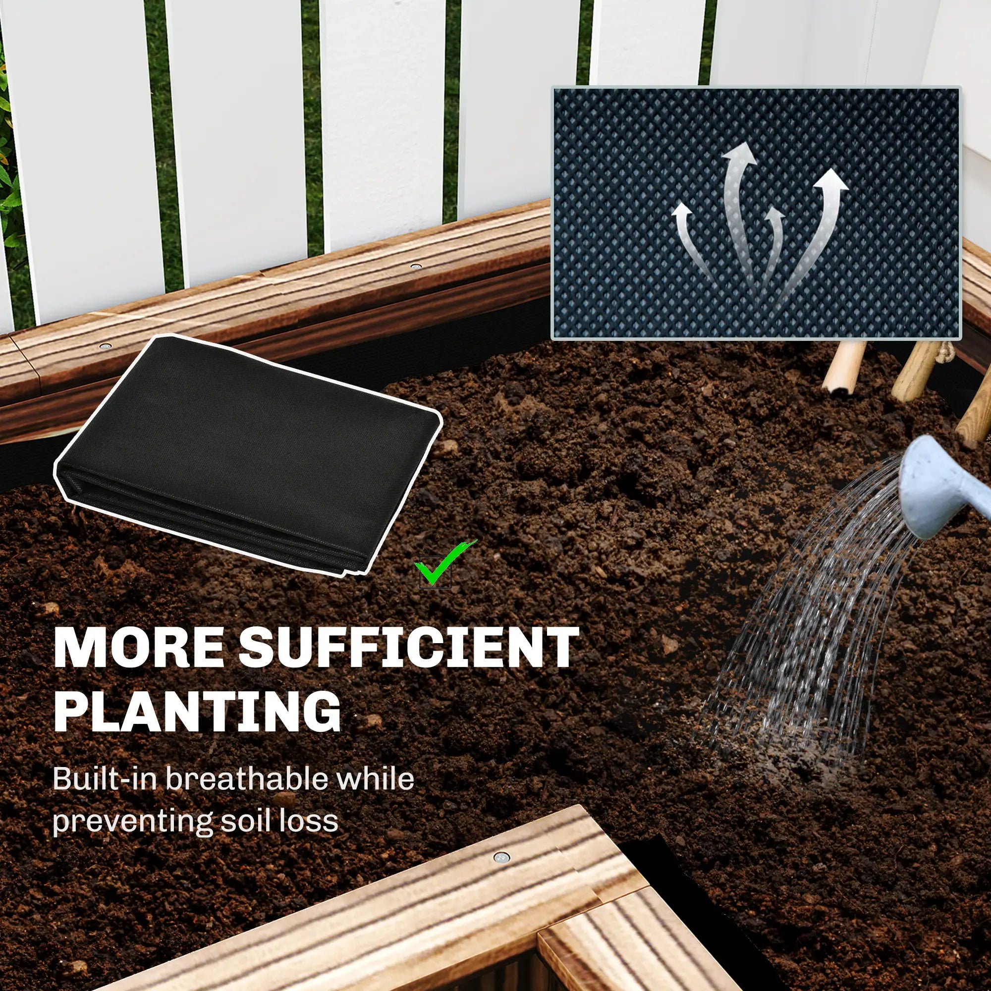 Wooden Raised Garden Bed, L-Shaped, Carbonized, With Legs Wooden Planter Boxes at Gallery Canada