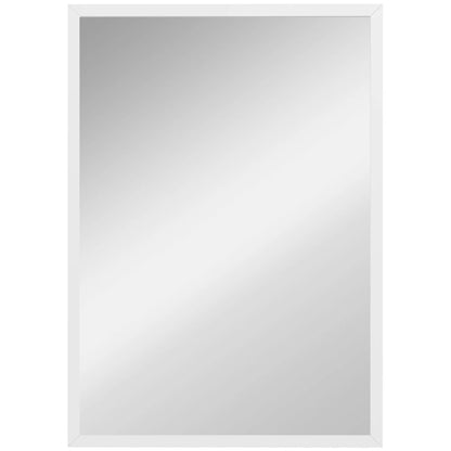 20" x 28" White Bathroom Mirror, Rectangular Wall Mirror for Living Room, White