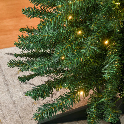 7' Pre Lit Artificial Pencil Christmas Tree, Warm White LED Lights, Green Pencil Christmas Trees at Gallery Canada