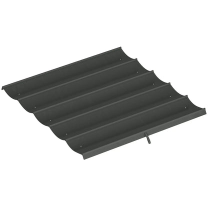 Retractable Pergola Canopy Replacement, 10' x 10', Dark Grey Gazebo Canopy Replacement at Gallery Canada