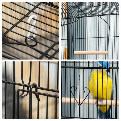 36" Bird Cage, Macaw Play House, Parrot Finch Flight Cage, Black Bird Cages at Gallery Canada