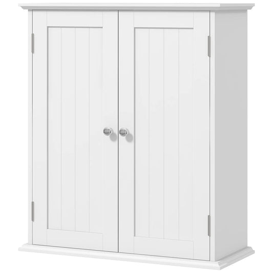 Bathroom Medicine Cabinet, 2 Doors, Adjustable Shelf, Over Toilet Wall Mounted Cabinets White at Gallery Canada